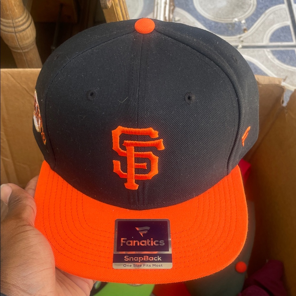 Fanatics Black and Orange Baseball Cap